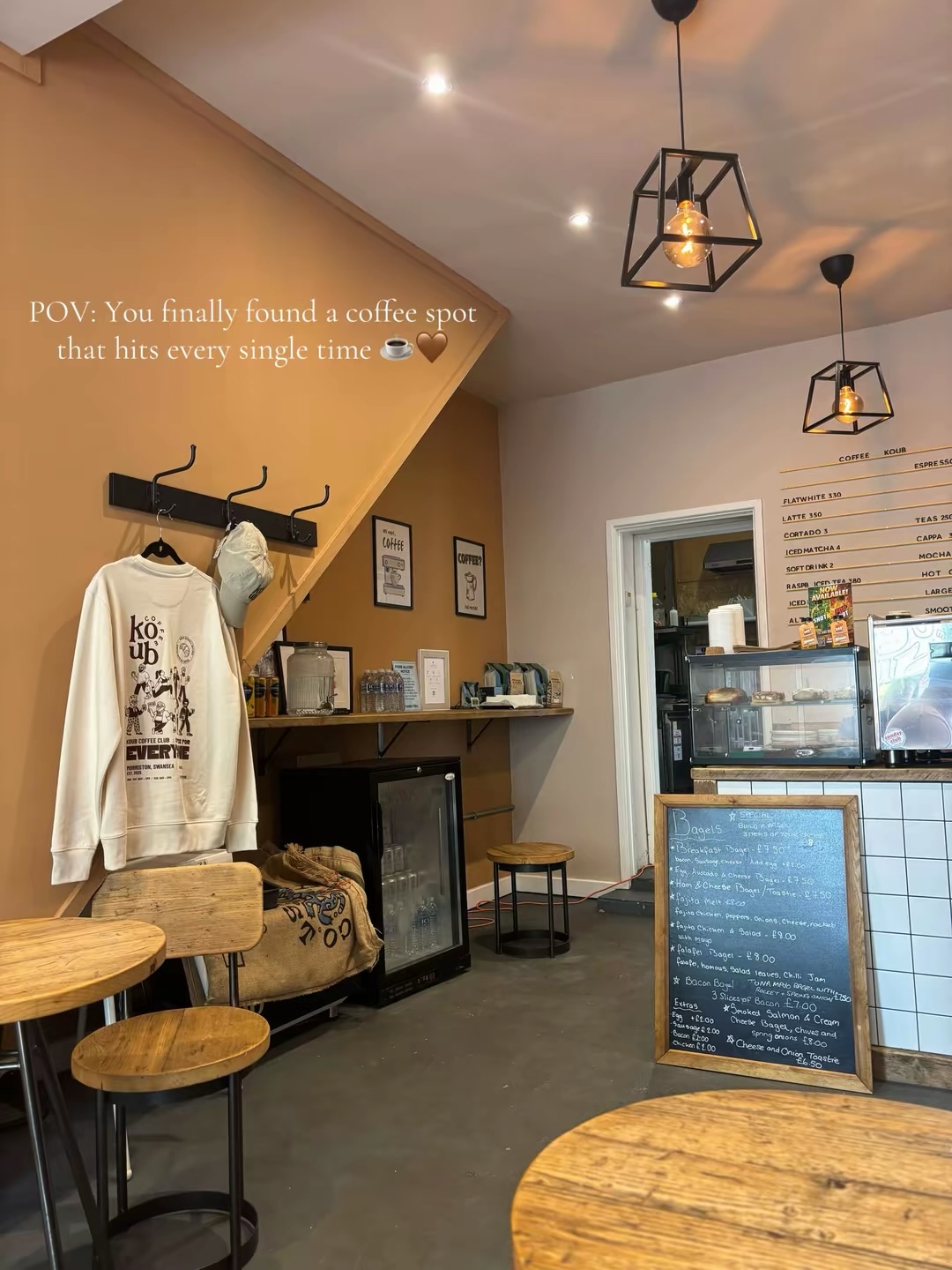 Inside Coffee Koub on Woodfield Street in Morriston